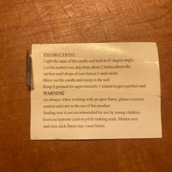 📜🥃 Maker’s Mark Makers Mark Wax and Seal Set Rare Vintage Unburned 🕯🥃 - Picture 4 of 4